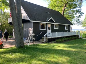 Painting the exterior